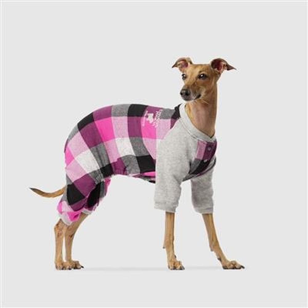 Frosty Fleece Sweatsuit Red Plaid, 16 - 1 Count