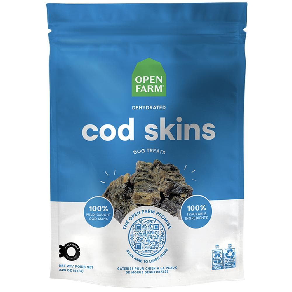 Open Farm Treats Dehydrated Cod Skins - 2.25oz