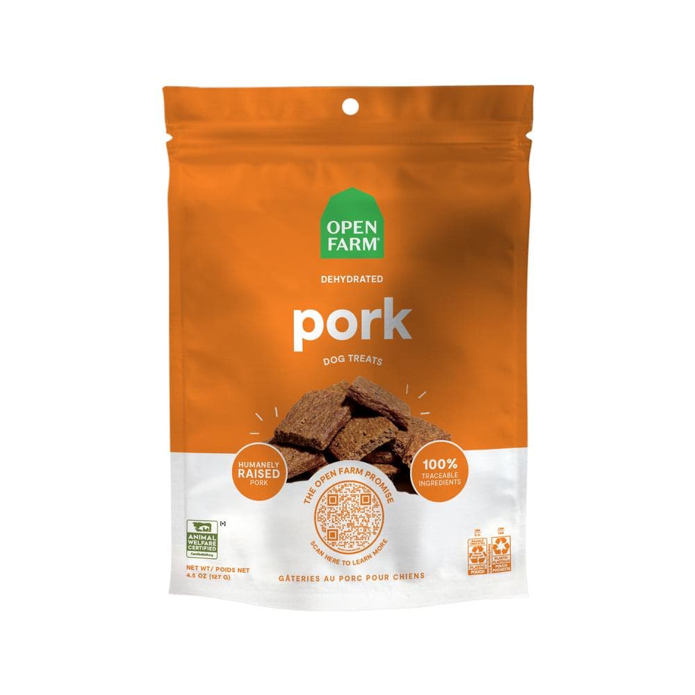 Open Farm Dehydrated Pork Dog Treats - 4.5 oz