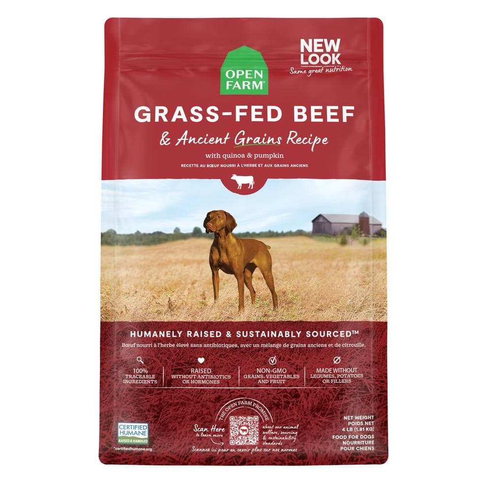 Open Farm Dog Dry Ancient Grain Beef - 22lb