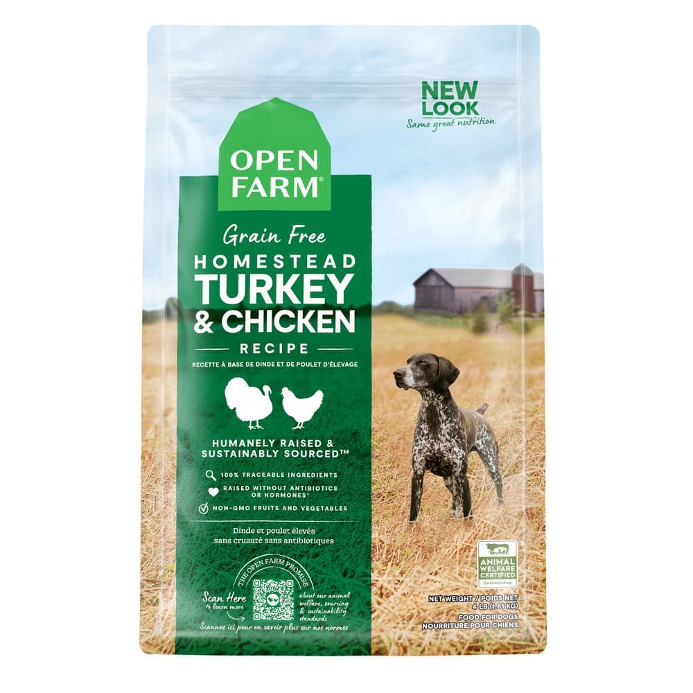Open Farm Dog Dry GF Homested Turkey & Chicken - 4lb