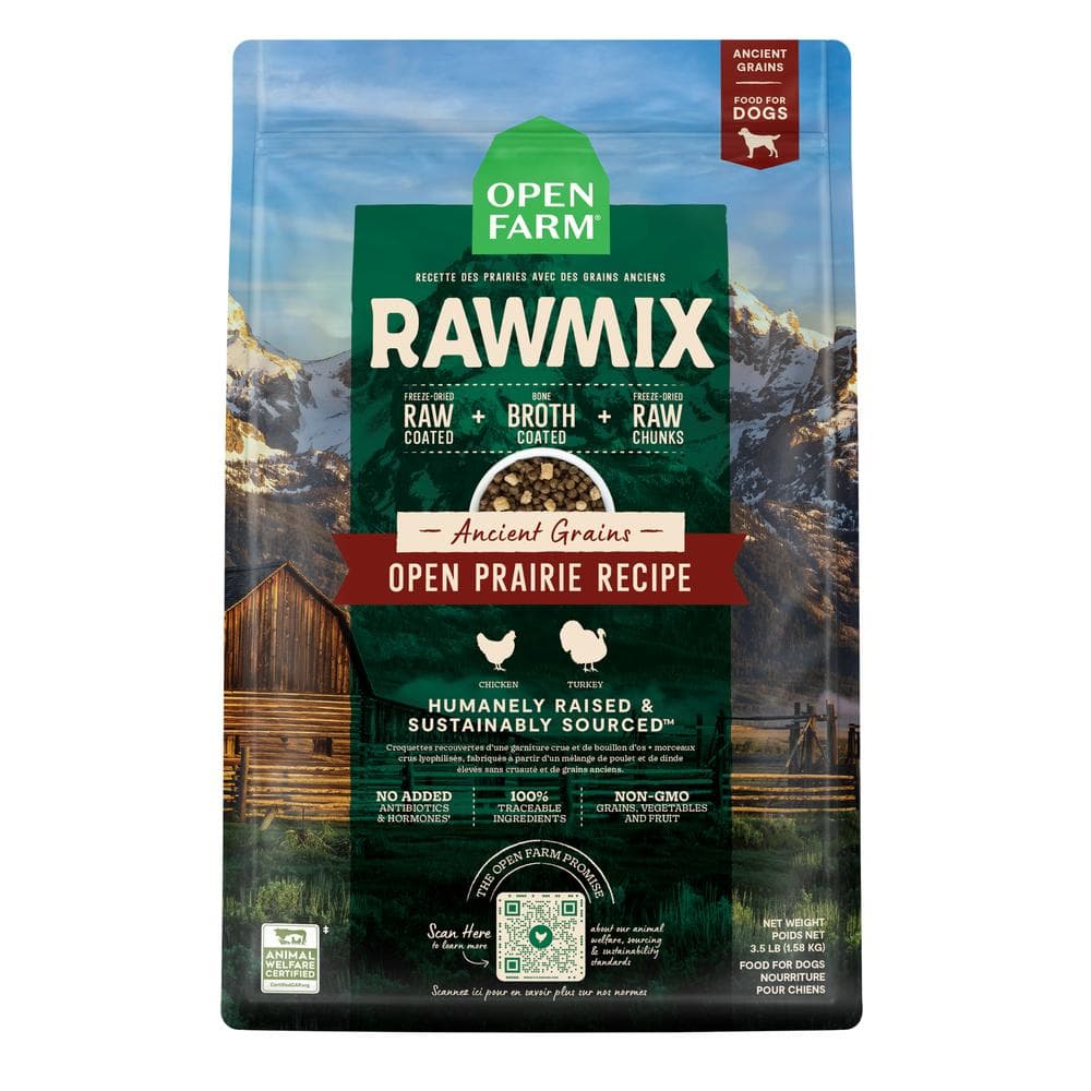 Open Farm Dog Dry Ancient Grain RawMix Open Prairie - 20lb
