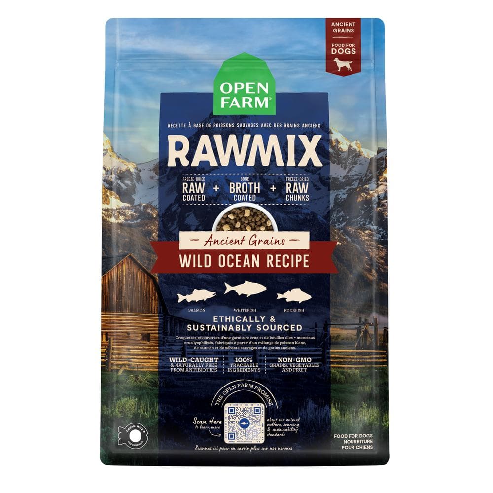 Open Farm Dog Dry Ancient Grain RawMix Wild Ocean - 20lb