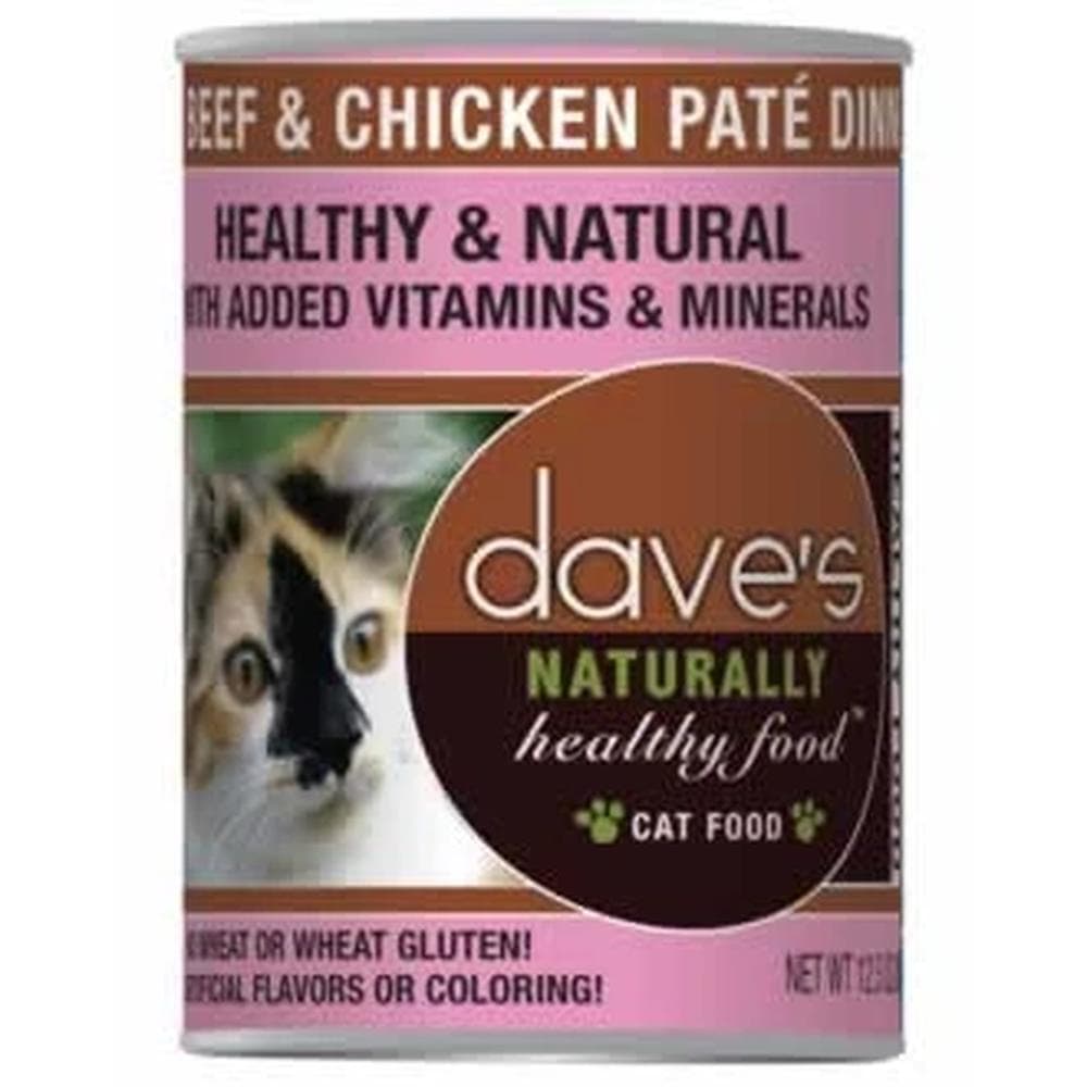 Dave's Pet Food Cat Naturally Healthy Beef Chicken - 12.5oz