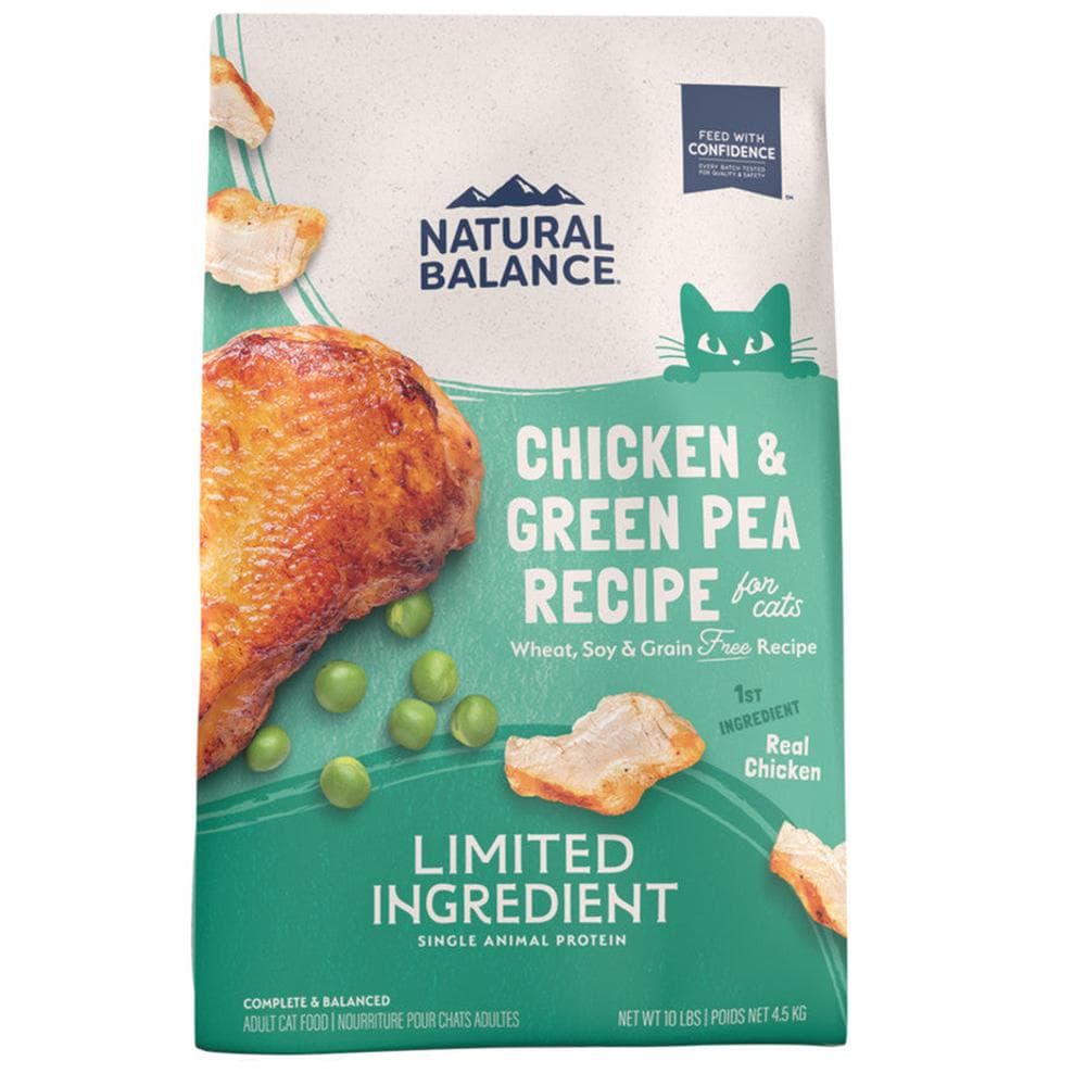 Natural Balance LID Green Pea & Chicken Formula Dry Cat Food - 10lb