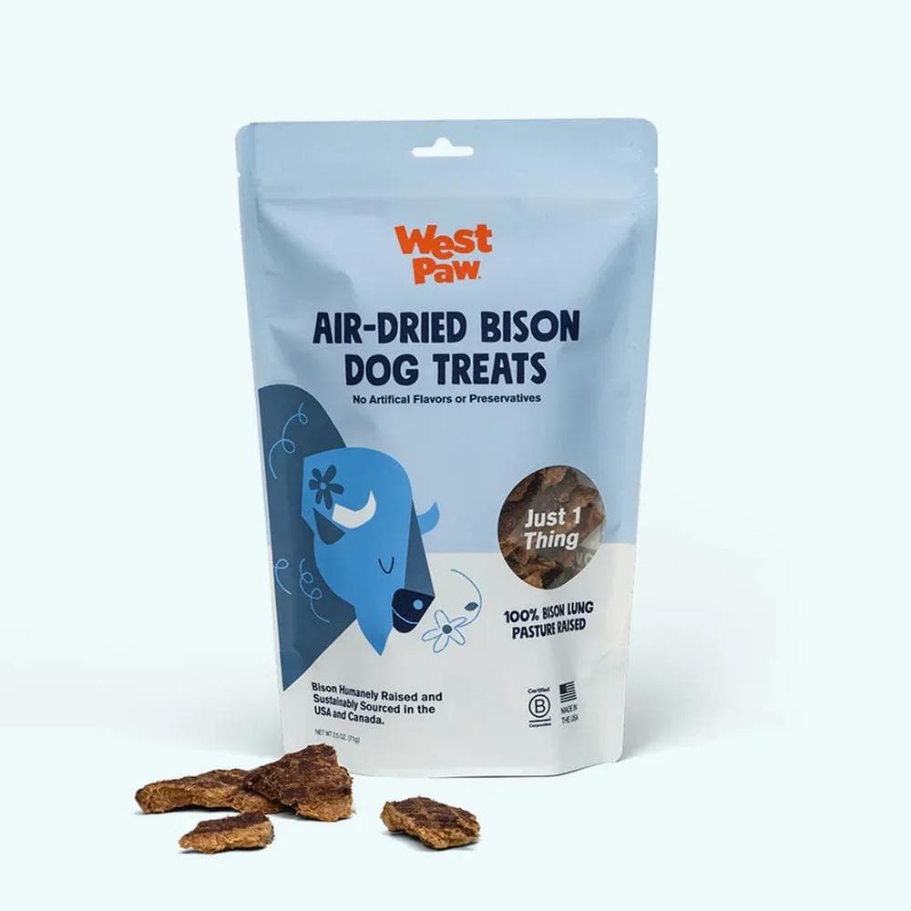 West Paw Treat Air Dried Bison Lung - 2.5oz