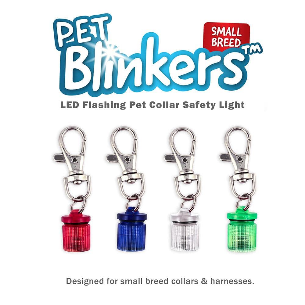 Small Breed Pet Blinkers™ Blue + White Flashing - 1 Count