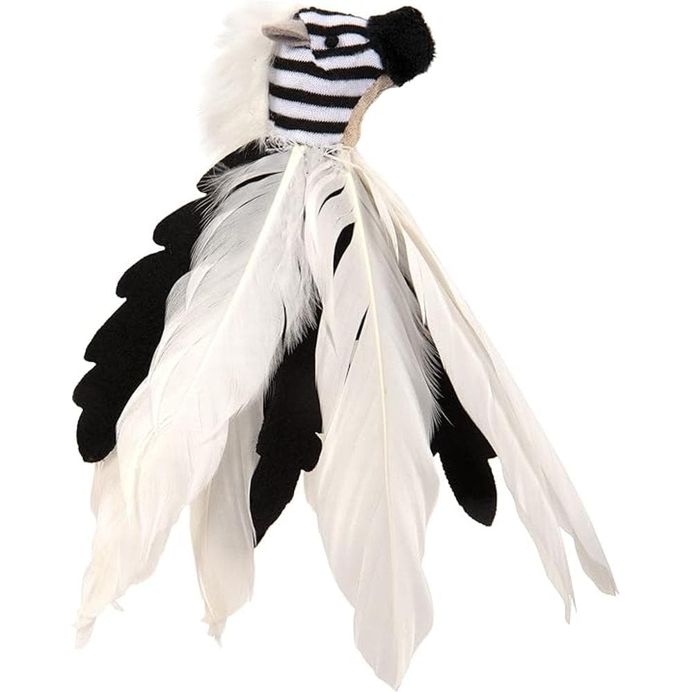 Zingy Zebra Toss & Chase Cat Toy - 1 Count