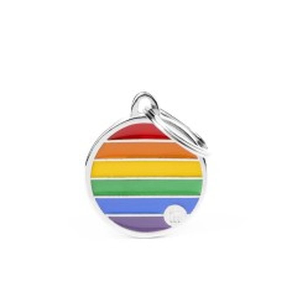 MyFamily Tag Small Circle Rainbow - 1 Count