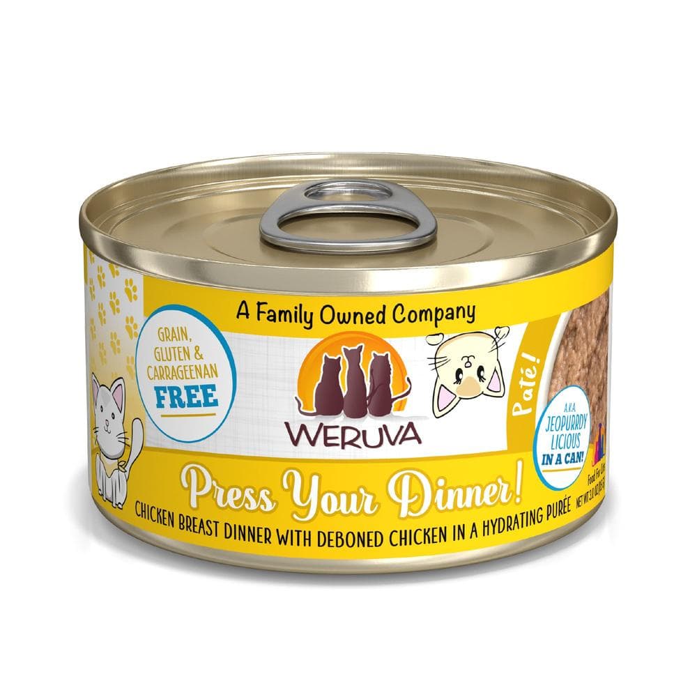 Weruva Cat Classic Can GF Pate Press Your Dinner - 3oz