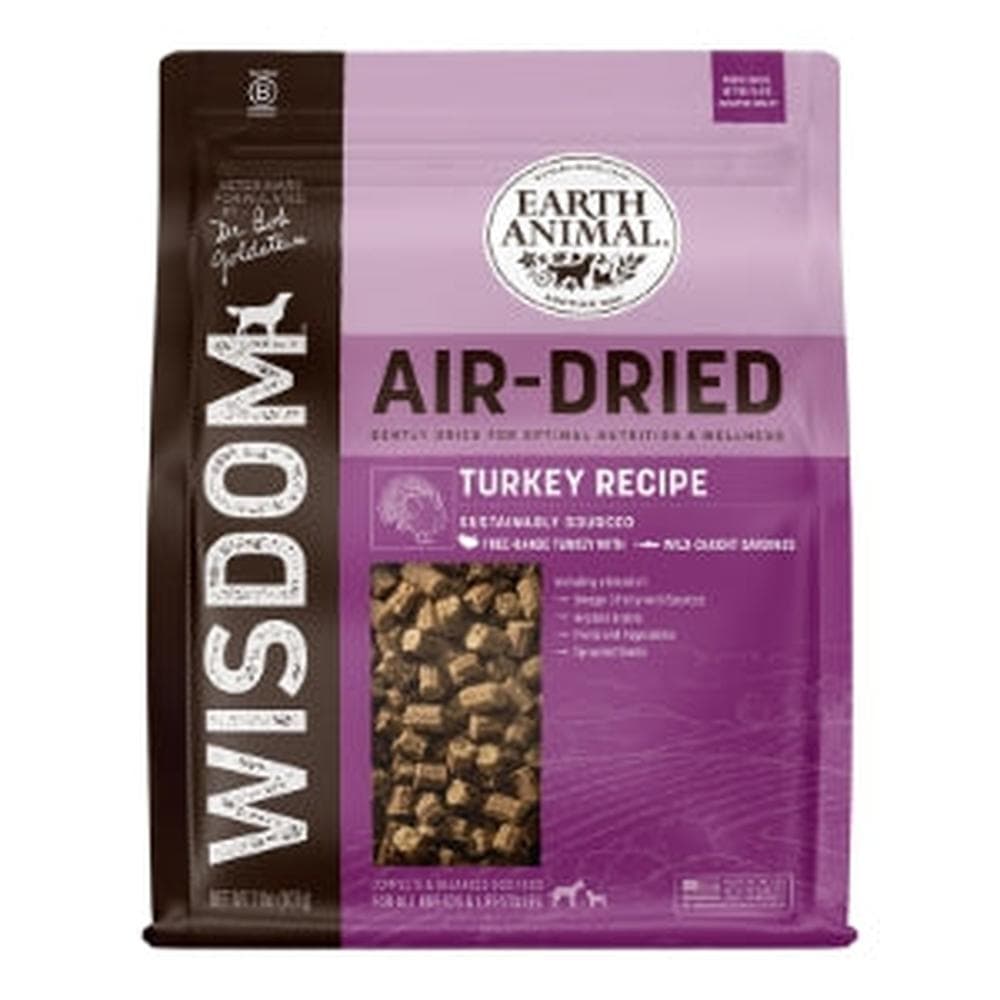 Earth Animal Dog Food Wisdom Air Dried Turkey - 2lb
