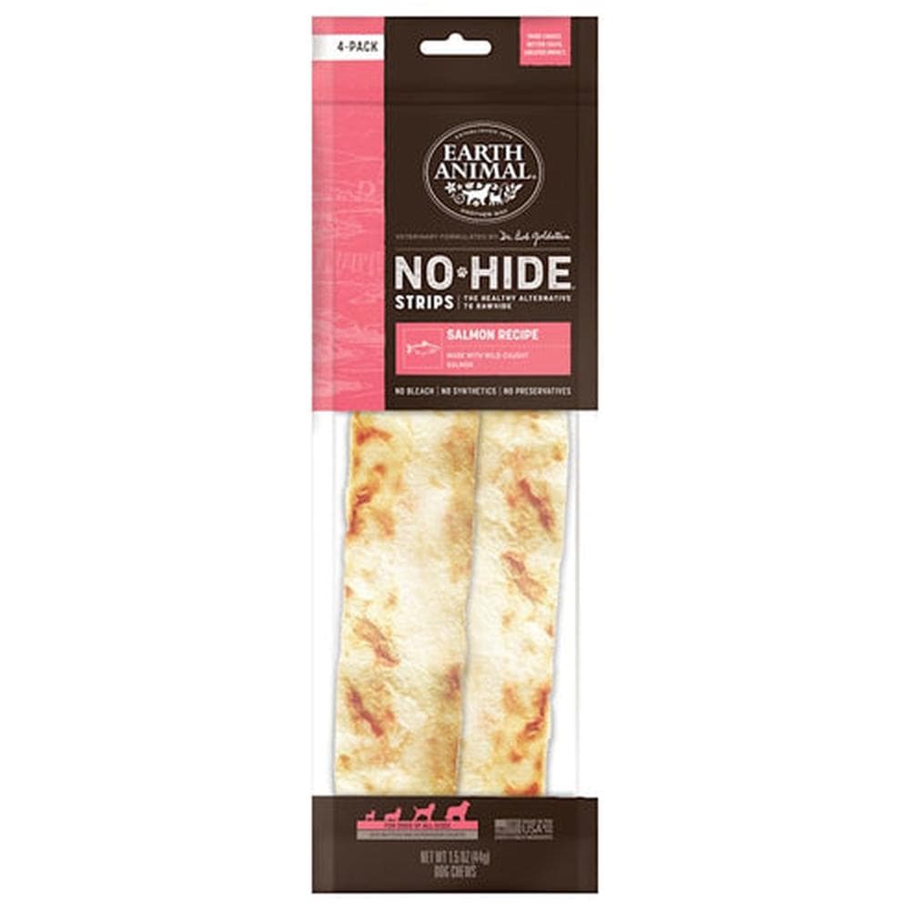 Earth Animal No Hide Salmon Strip - 4 Pack