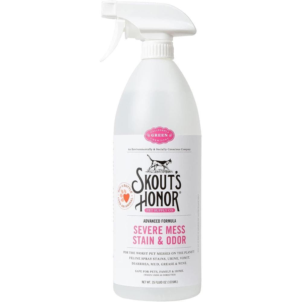 Skout's Honor Cleaning Cat Severe Mess Stain & Odor Pink Label - 35oz
