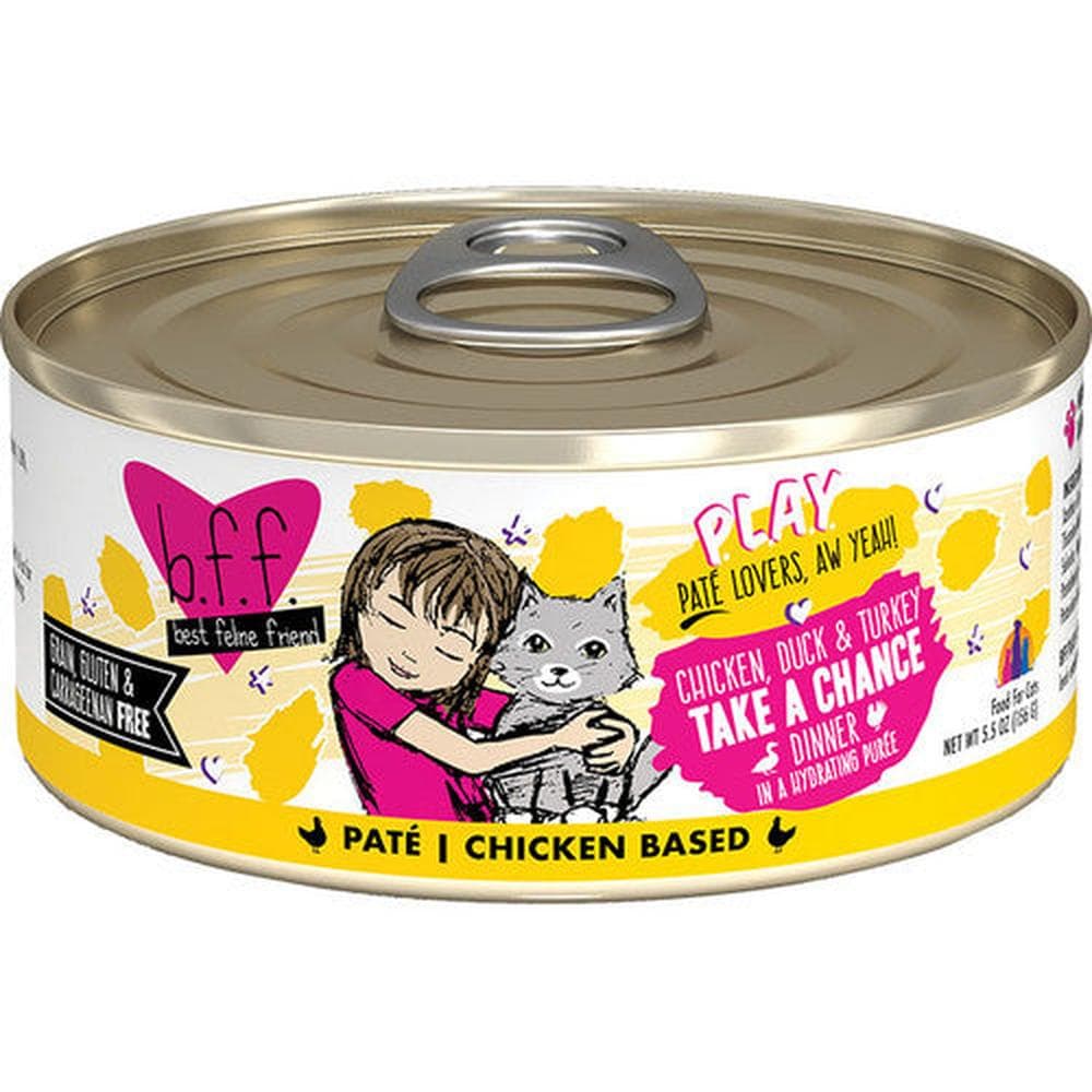 Weruva Cat BFF Play Can GF Chicken, Duck & Turkey Take A Chance - 5.5oz