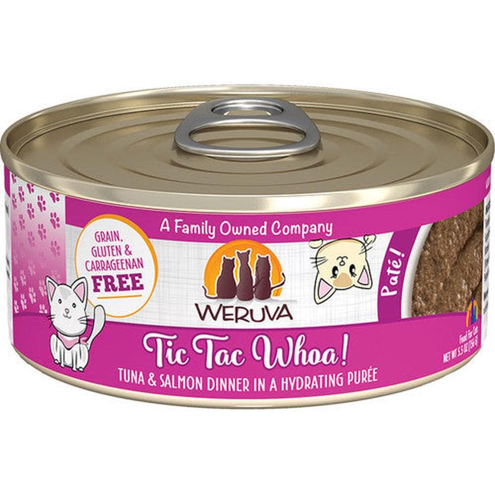 Weruva Cat Classic Can GF Pate Tuna & Salmon - Tic Tac Whoa - 5.5oz