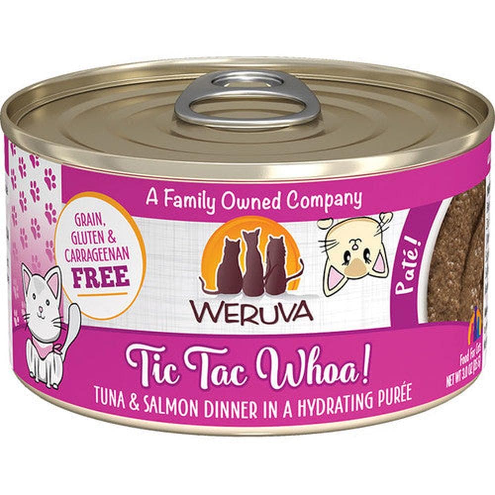 Weruva Cat Classic Can GF Pate Tuna & Salmon - Tic Tac Whoa - 3oz