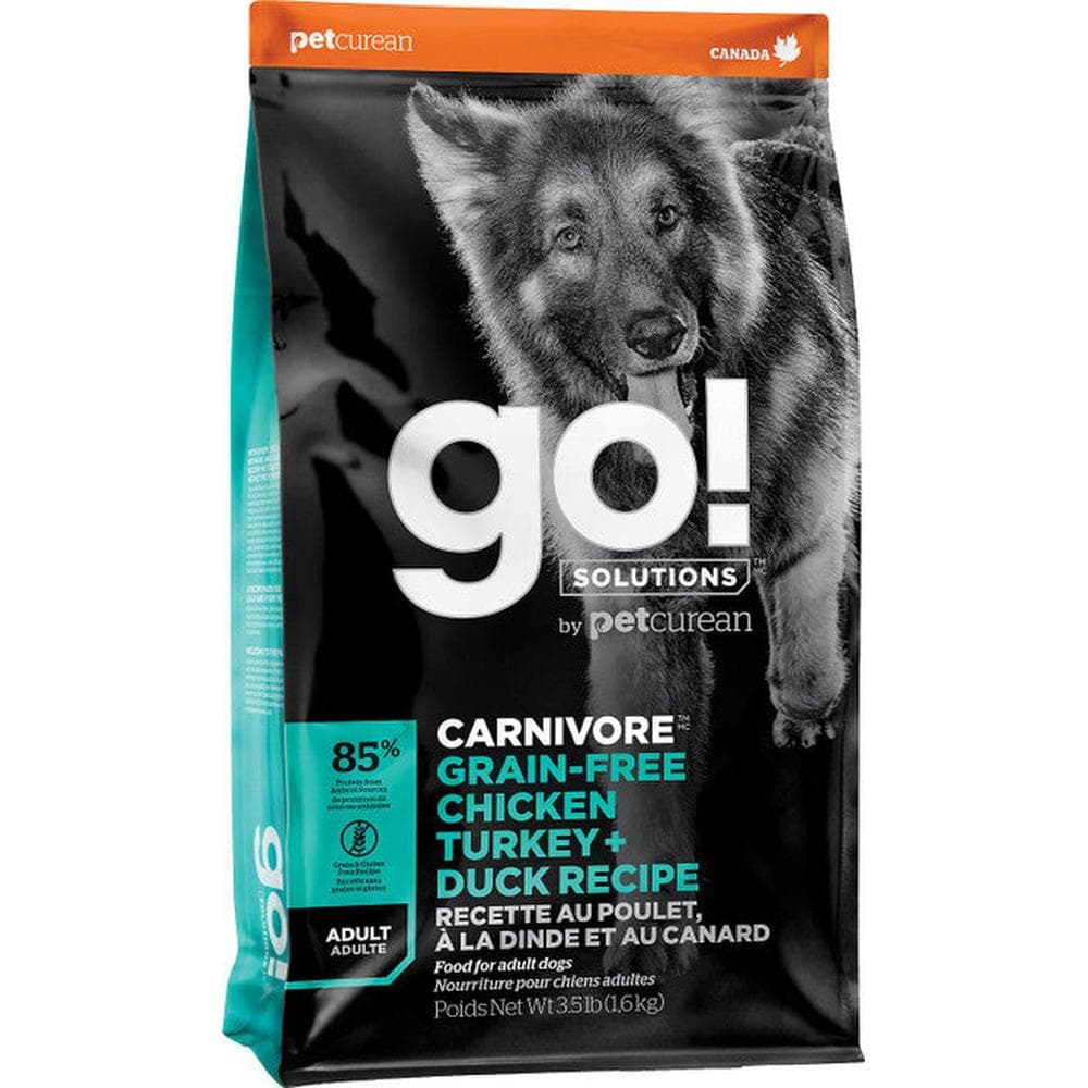 Petcurean Go! Carnivore GF Adult Dog Turkey & Duck - 3.5lb