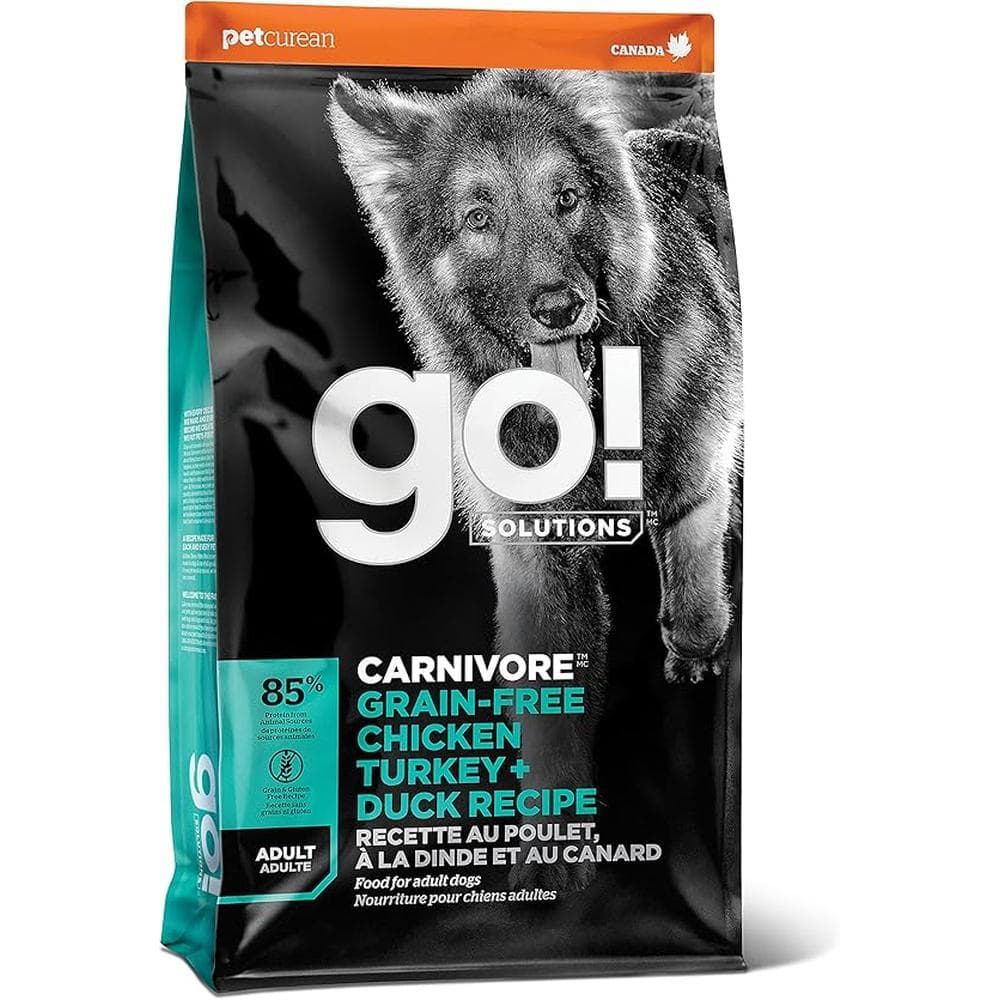 Petcurean Go! Carnivore GF Adult Dog Turkey & Duck - 22lb
