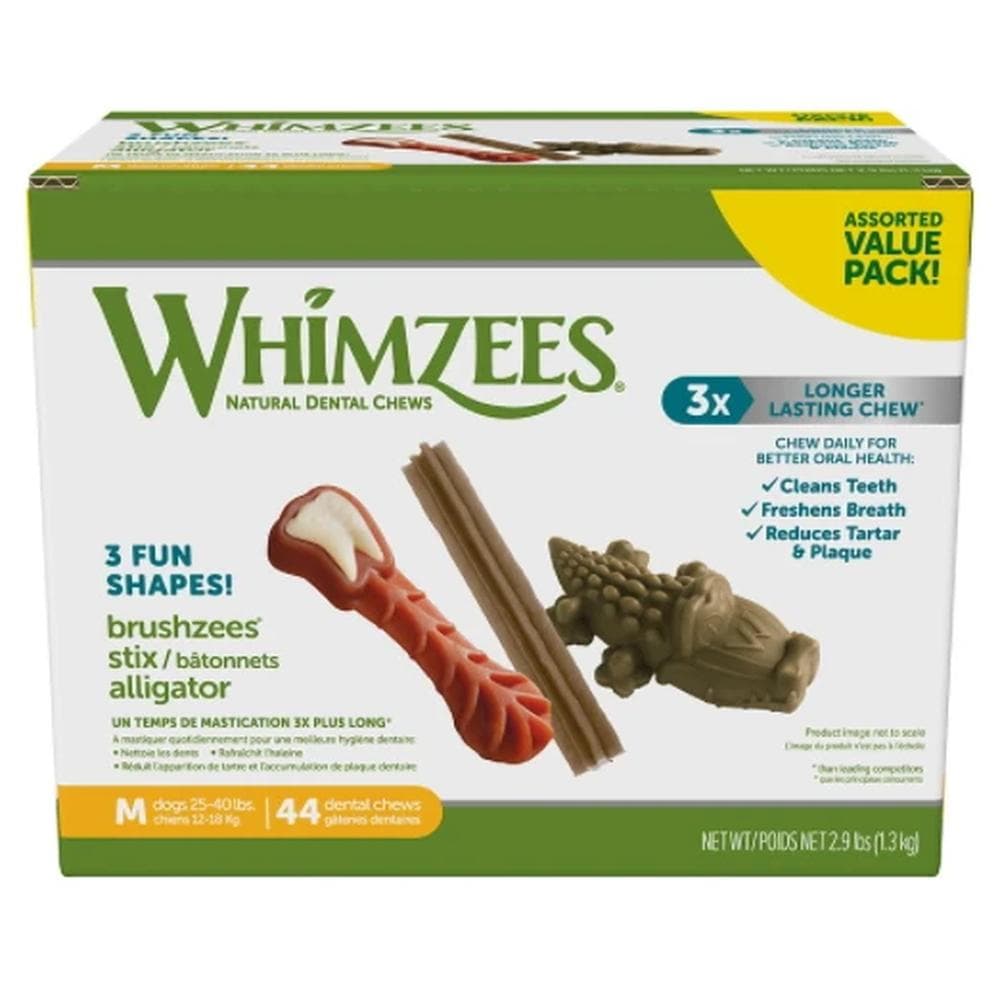 Whimzees Value Box Medium - 44 Count