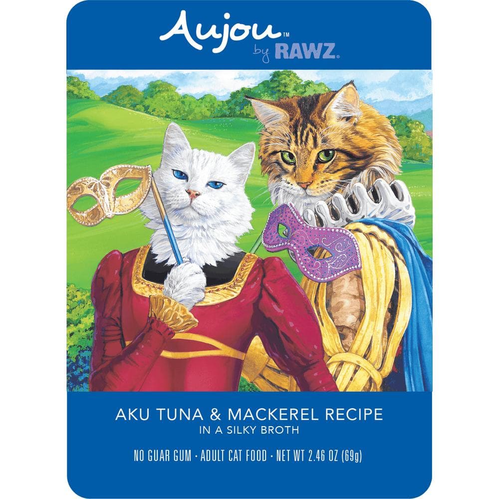 Rawz Aujou Tuna & Mackerel Pouch Cat Food - 2.46oz