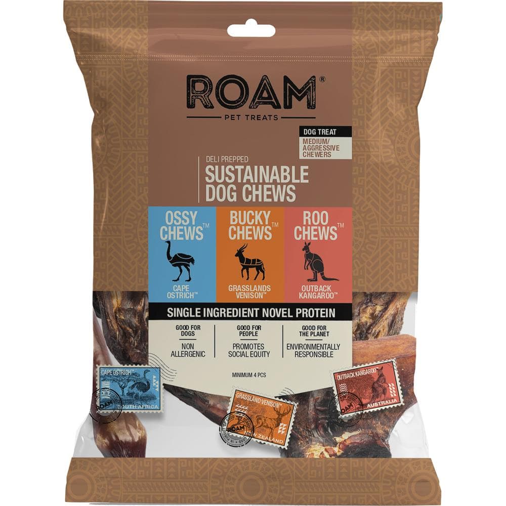 Roam Dog Treats Sustainable Chews Exotic Value - 1 Pack