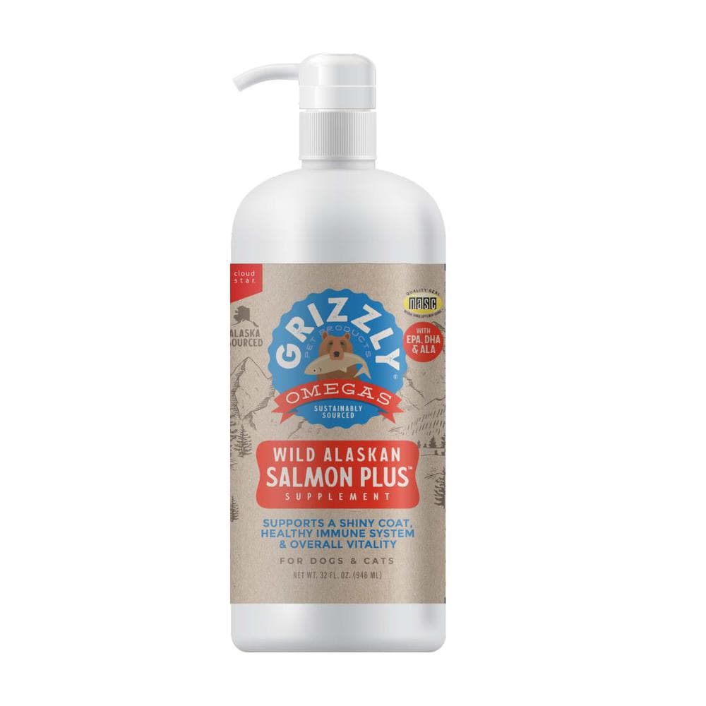 Grizzly Salmon Oil Omega Plus - 32oz