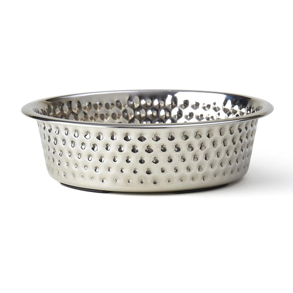 Crete Hammered Stainless-steel Bowl Collection 2.32 Quarts
