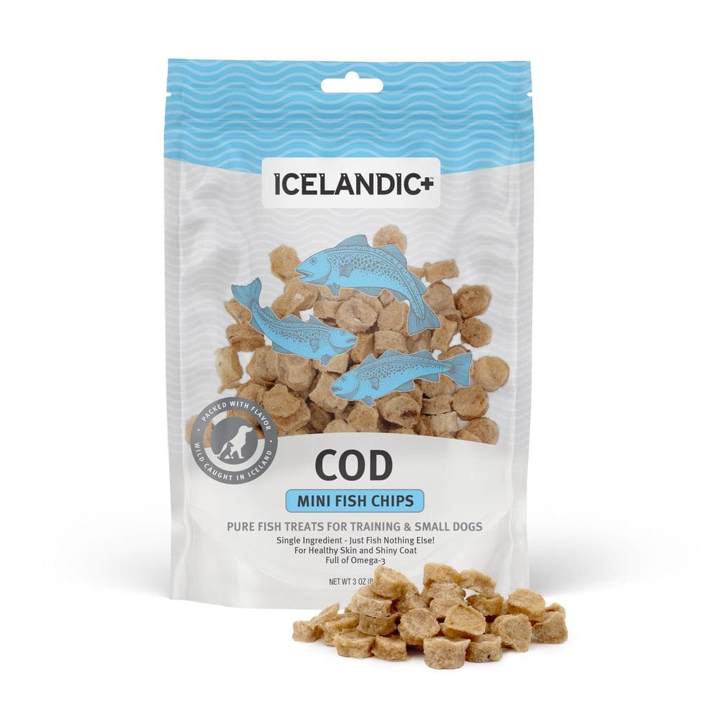 Icelandic Plus Treat Cod Fish Chips Mini - 2.5oz