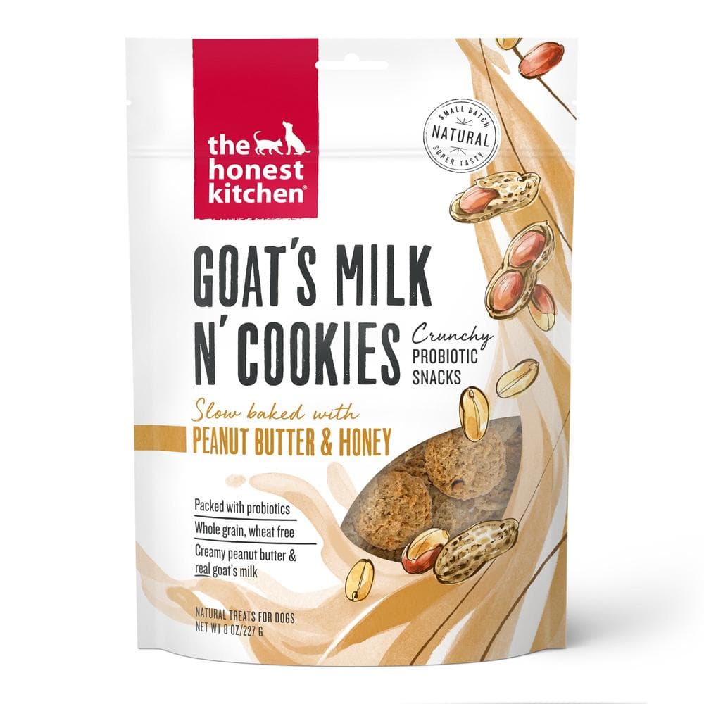 The Honest Kitchen Cookies Goat Milk N` Cookies Peanut Butter & Honey - 8oz
