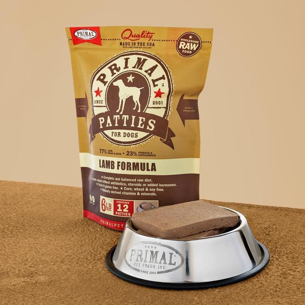 Primal Dog Patties Lamb - 6lb