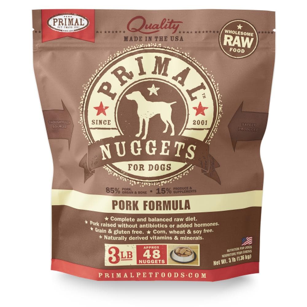Primal Dog Nugget Pork - 3lb