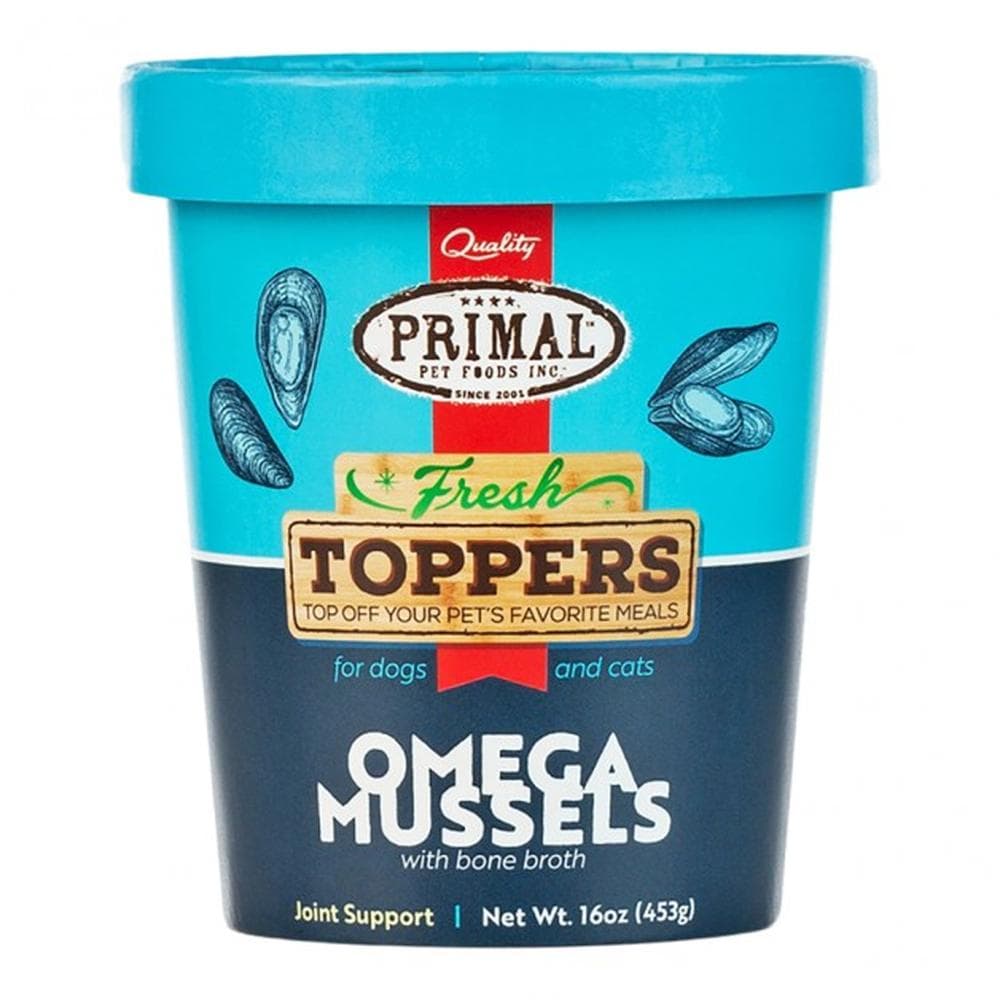 Primal Frozen Fresh Toppers Omega Mussels - 16oz