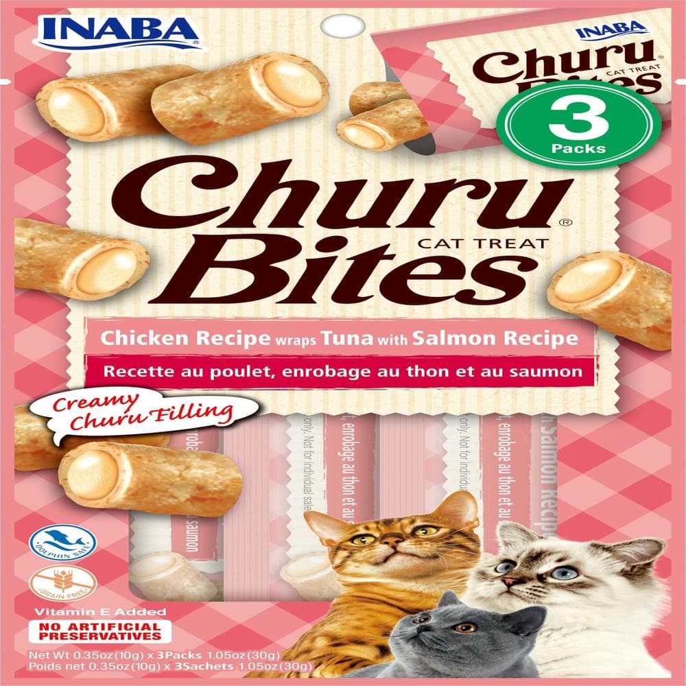 Ciao Churu Bites Chicken Wraps Tuna with Salmon - 2oz