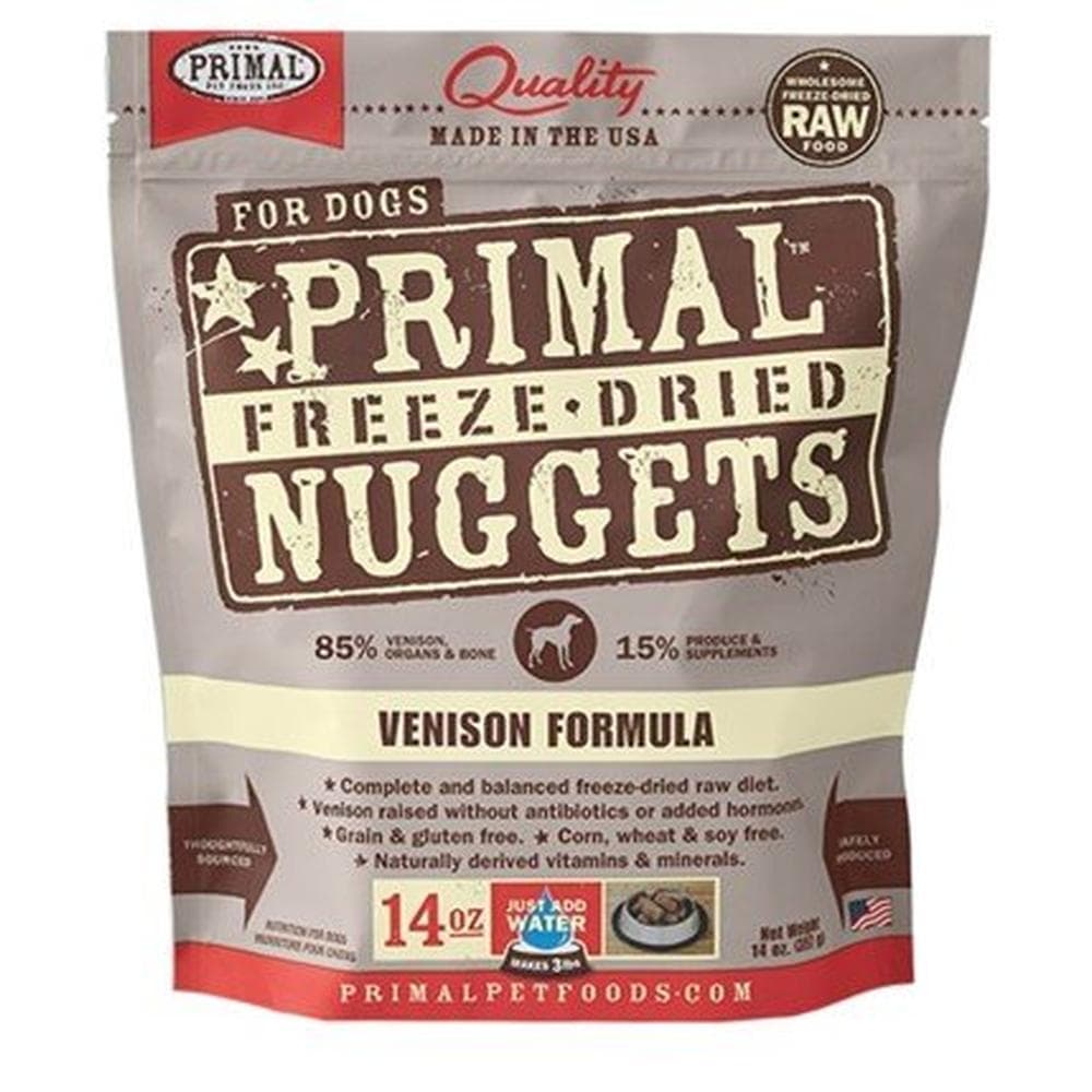 Primal Dog FD Nuggets Venison - 14oz