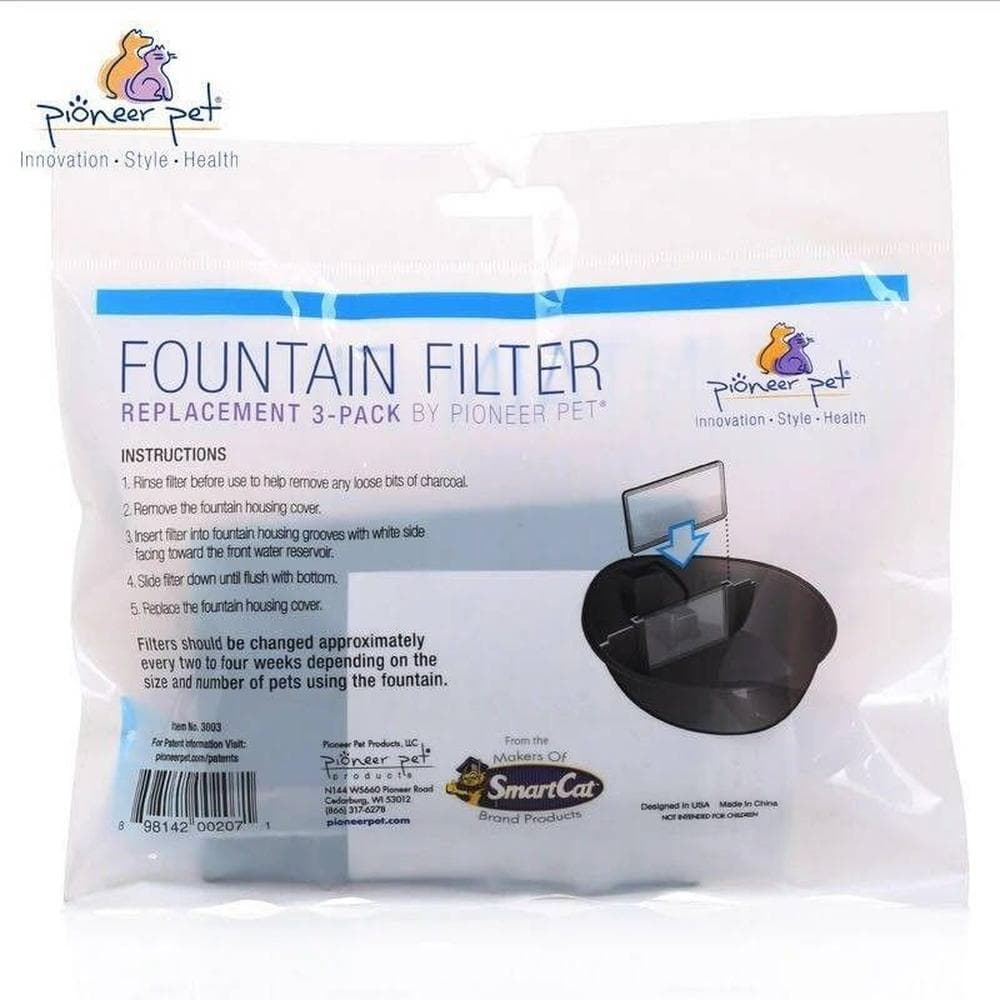 Pioneer Pet Replacement Filter - Rain Drop Plastic - 3 Pack