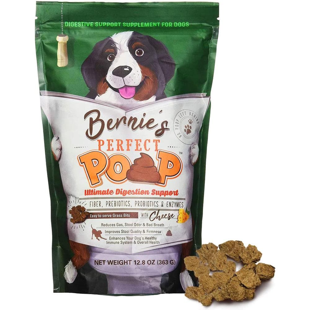 Bernie'S Perfect Poop Digestion & General Health Supplement For Dogs: Fiber, Prebiotics, Probiotics & Enzymes Relieve Digestive Conditions, Optimize Stool, And Improve Health Perfect Poop - Chicken 12.8oz