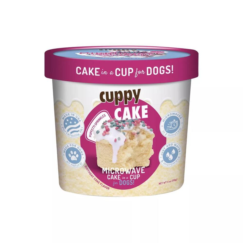 Puppy Cake Cuppy Cake Birthday Cake Flavored with Pupfetti Sprinkles 4oz