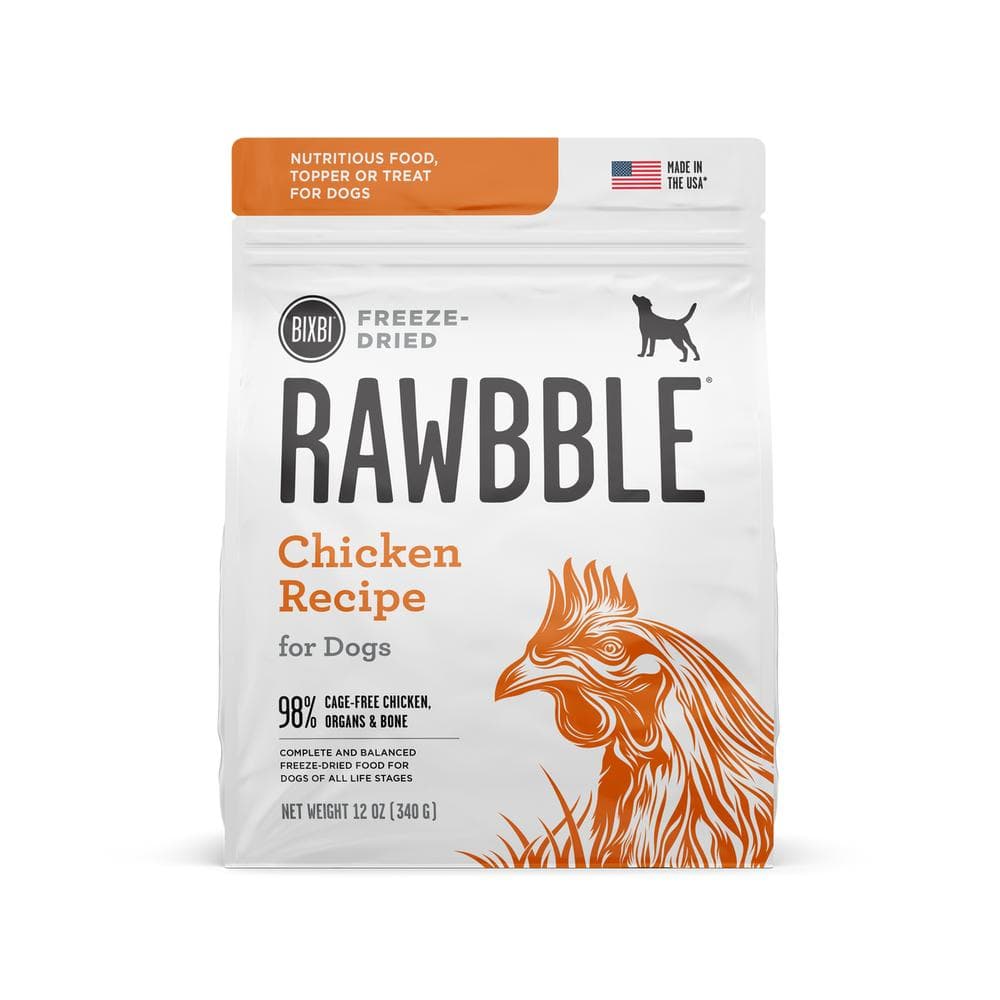 Bixbi Rawbble Freeze Dried Dog Food Chicken Recipe 4.5oz
