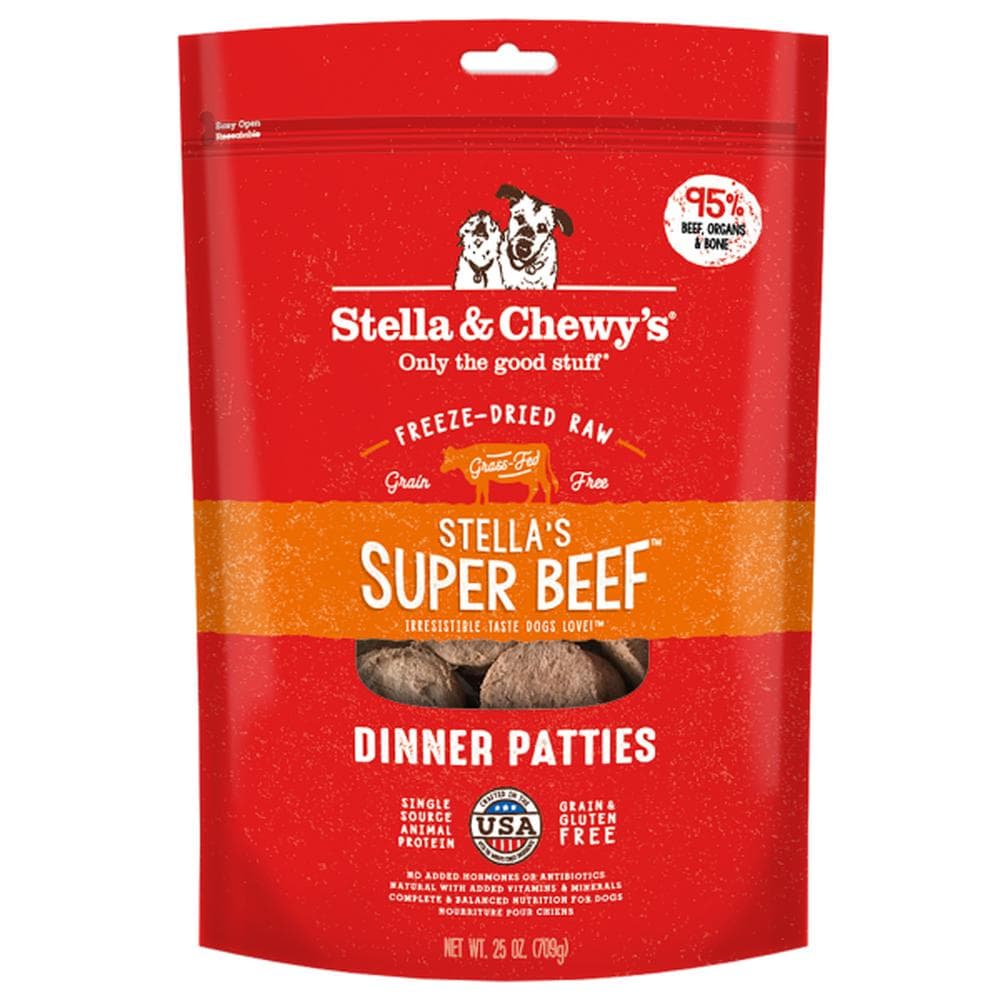 Stella & Chewys Dog FD Stella's Super Beef Patties 25oz