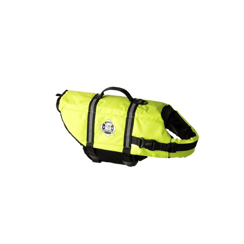 Paws Aboard Dog Life Jacket - NEON YELLOW XSmall - 1 Count