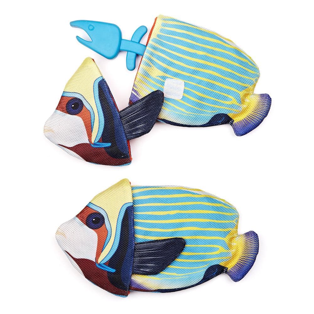 Tropical Crinkle + Bone Fish Toy 9" Tropical Crinkle + Bone Clownfish - 1 Count