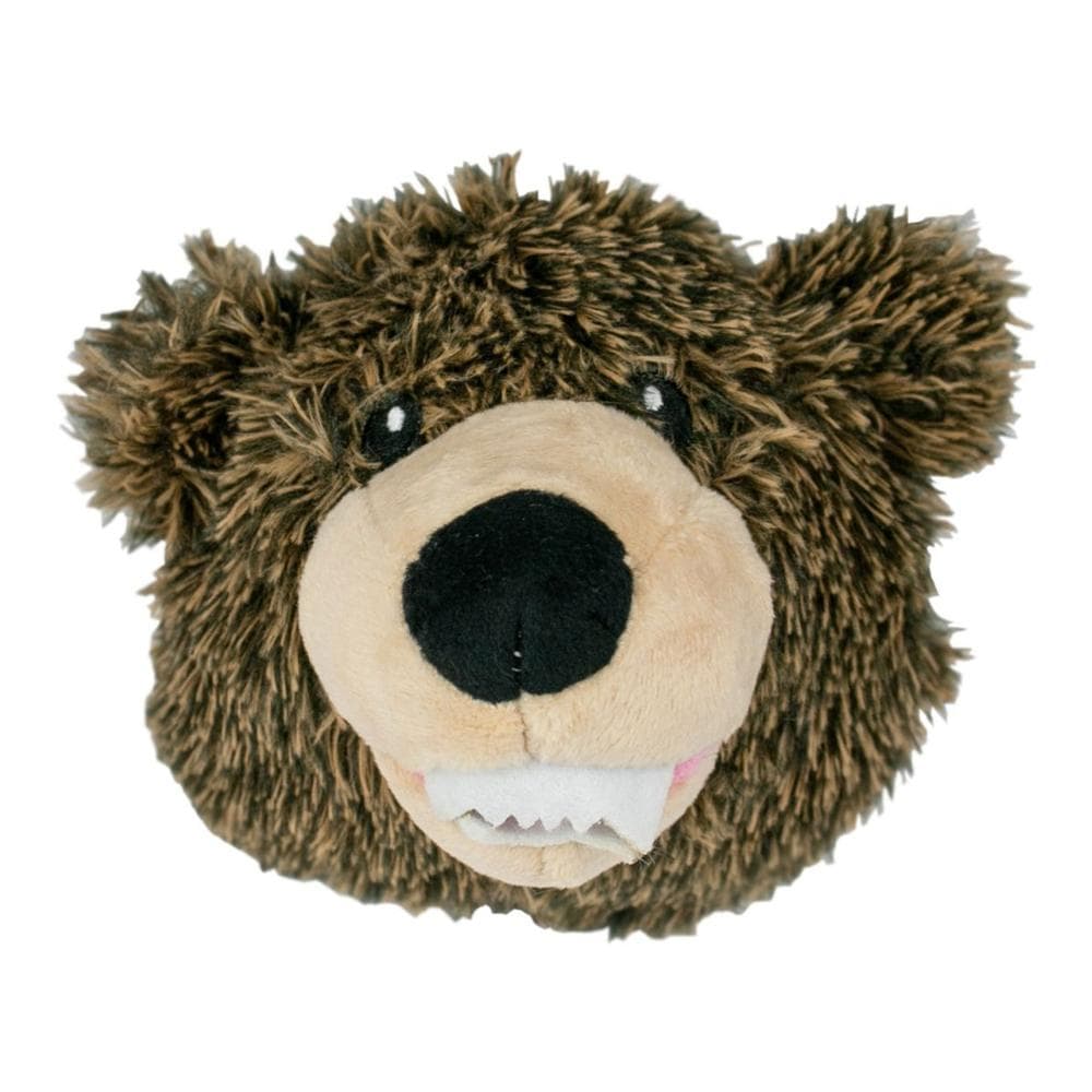 Tall Tails Dog Toy 2 In 1 Grizzly Bear Head 4" 1 Count