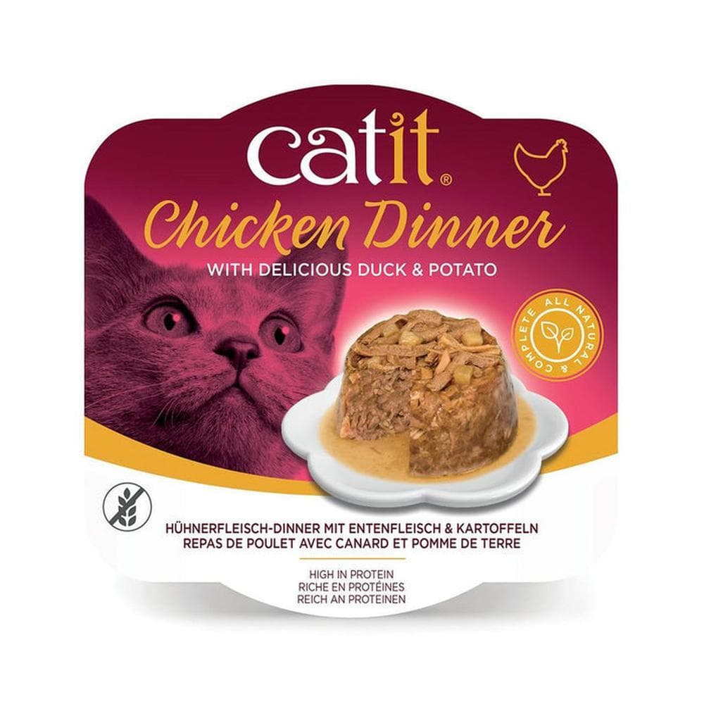 Catit Chicken Dinner with Duck & Potato Cat Food 80g