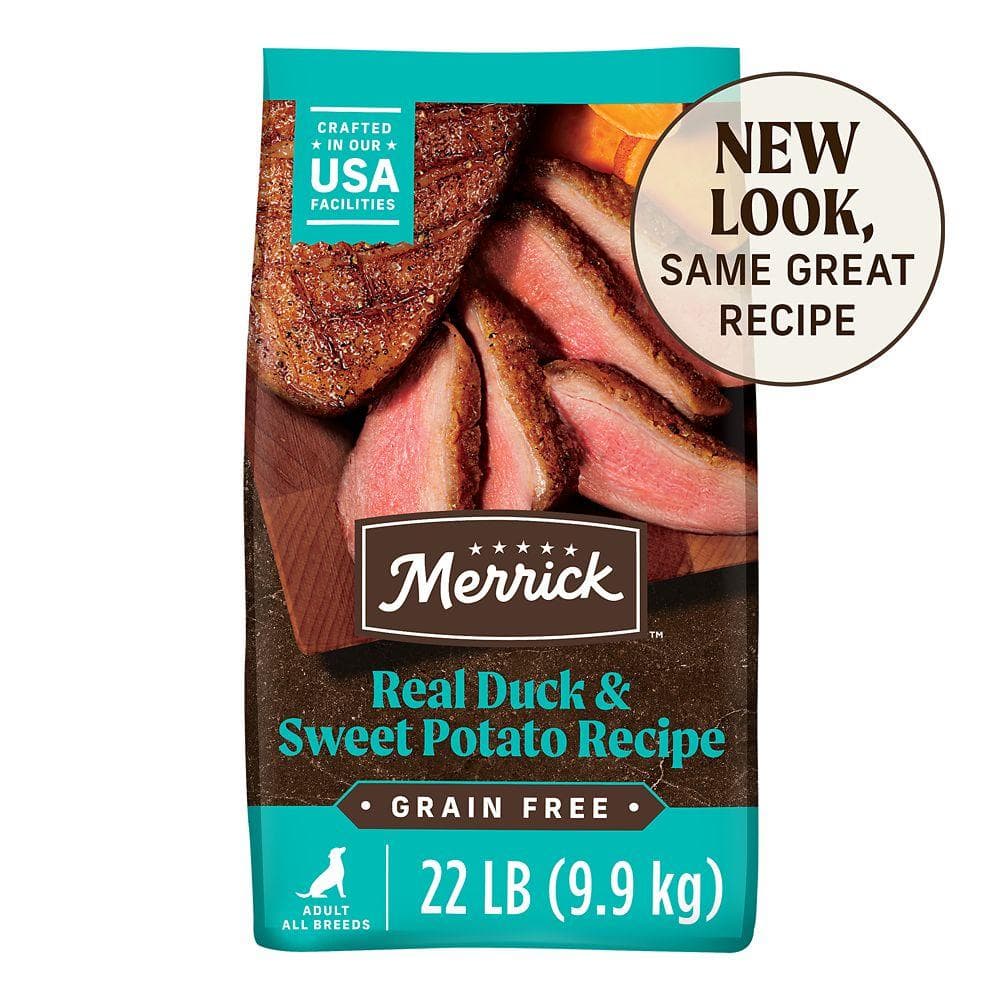 Merrick Grain Free Adult Dry Dog Food Duck, Corn Free, Wheat Free 22lbs