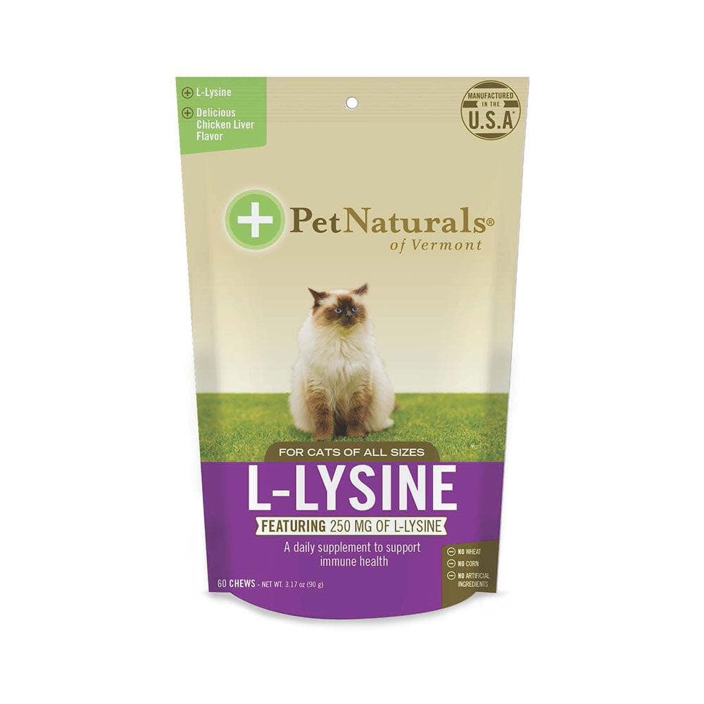 Pet Naturals Of Vermont L Lysine Fun Shaped Chews For Cats 60 Count
