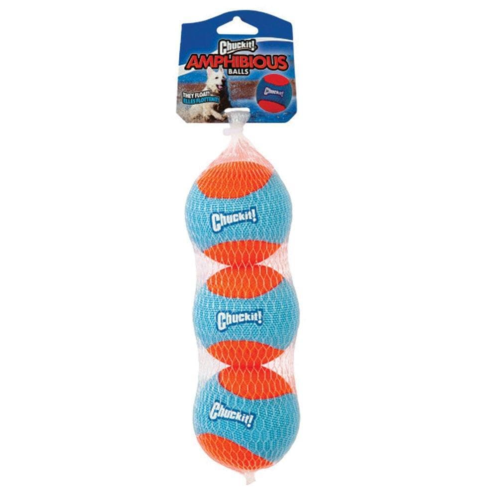 ChuckIt! Amphibious Ball Medium Dog Toy 3 Pack