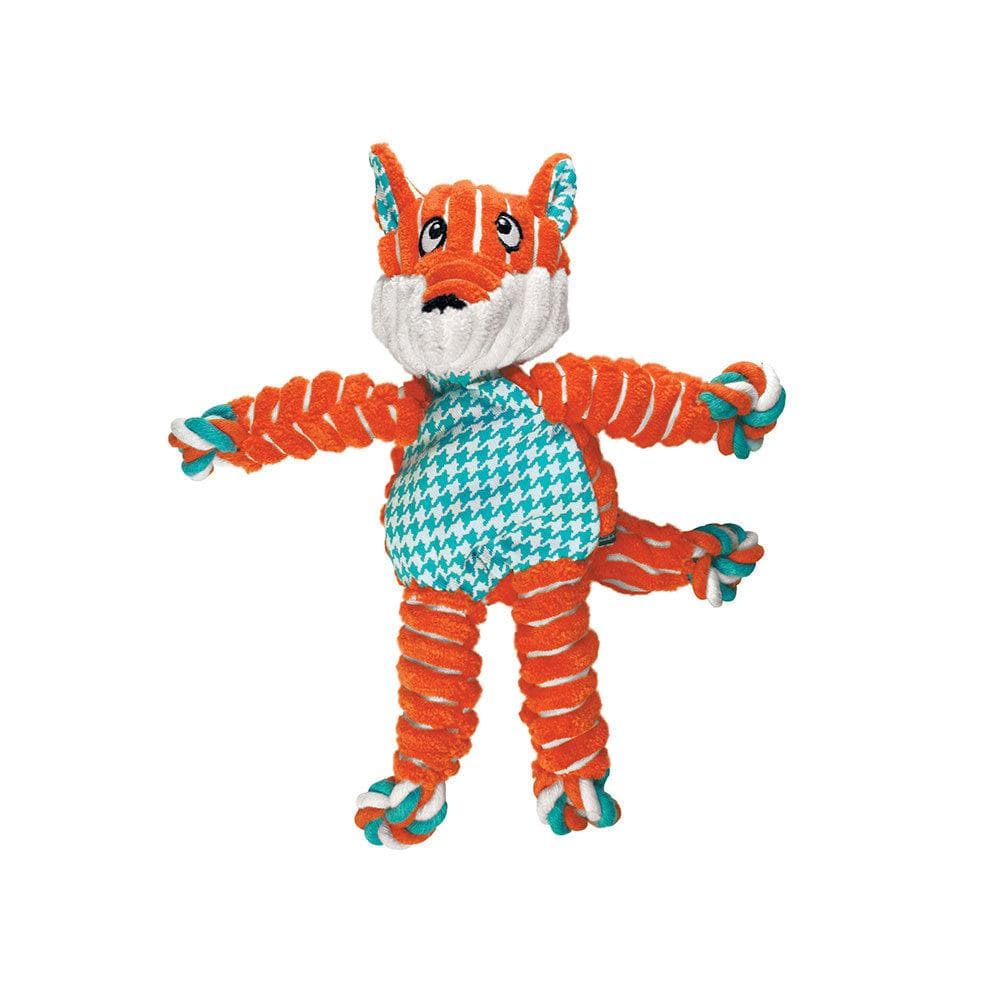 Kong Floppy Knots Fox Dog Toys Orange Medium/Large 1 Count