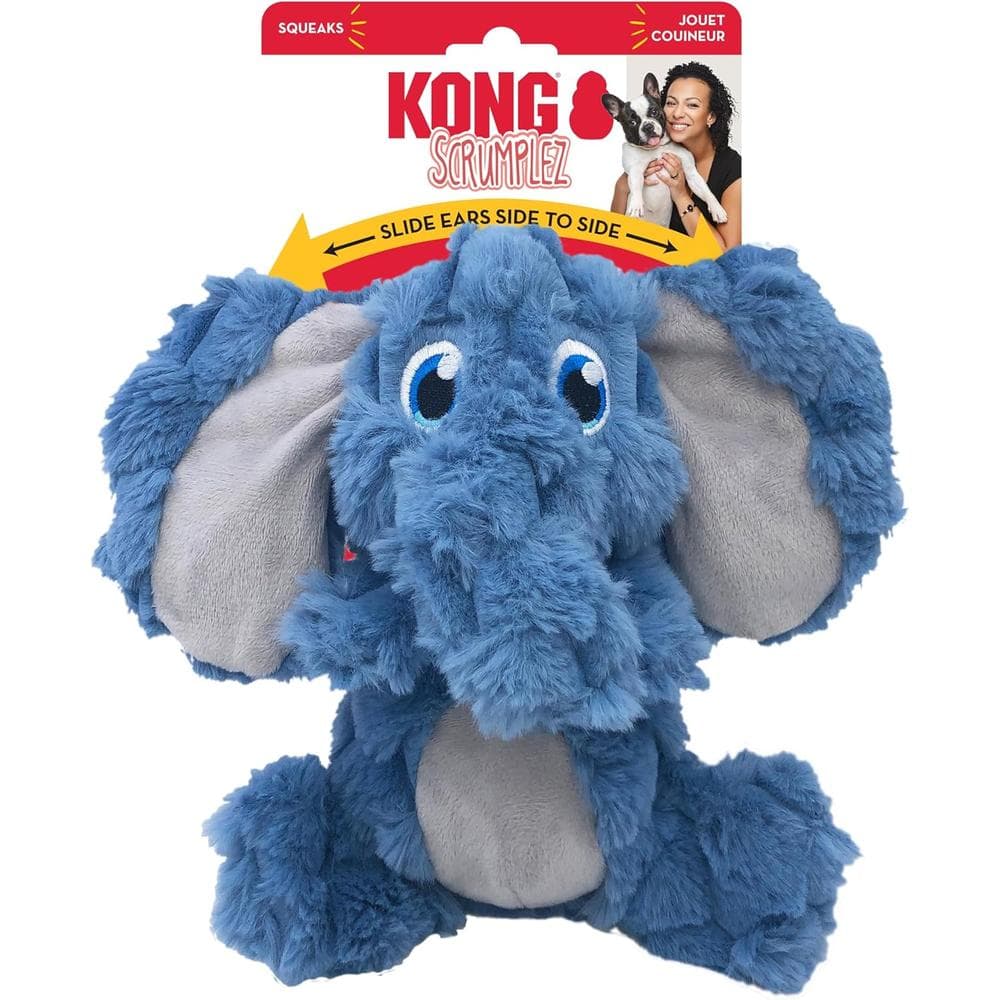 KONG Scrumplez Elephant Dog Toy Medium 1 Count