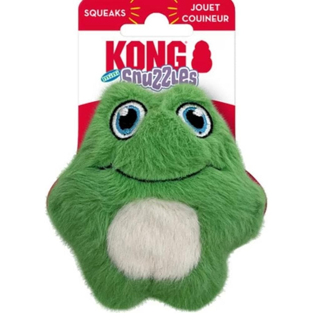 KONG Snuzzles Kiddos Mini Frog Squeaker Dog Toy 1 Count