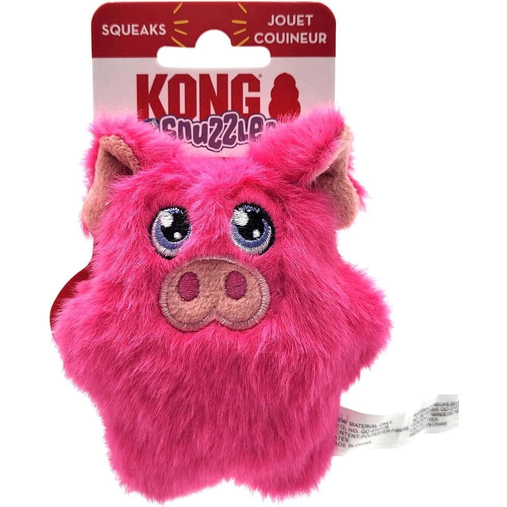 KONG Snuzzles Kiddos Mini Pig Squeaker Dog Toy 1 Count